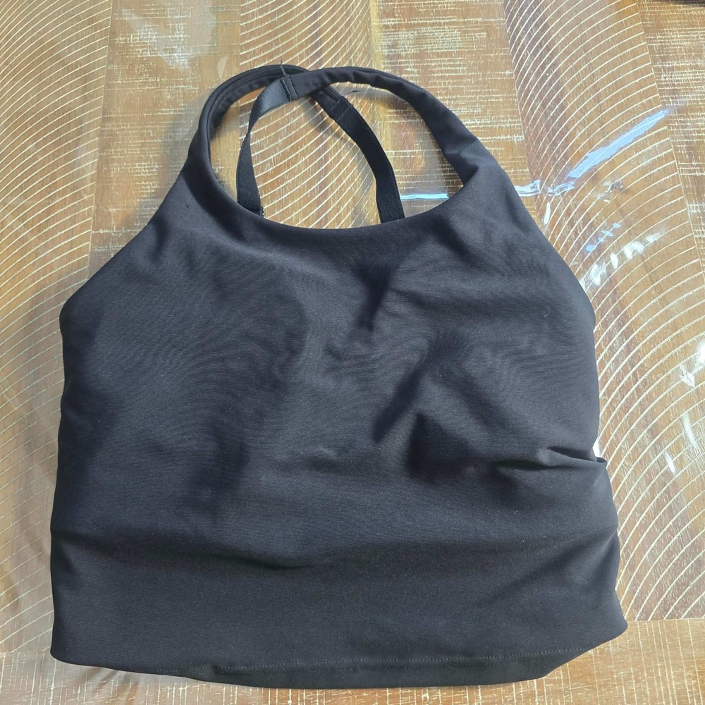 Old Navy Active Powersoft Light Support Strappy Back Sports Bra Tank Top Black S